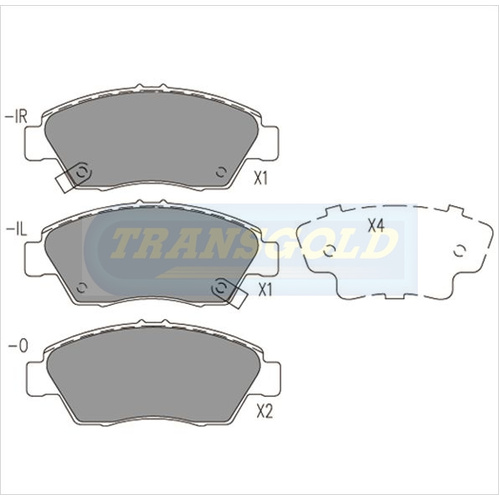 Front Brake Disc Pads TG1286N DB1286