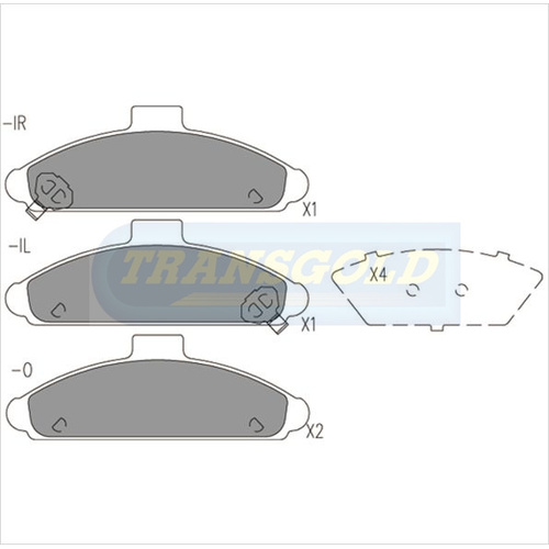Front Brake Disc Pads TG1298N DB1298