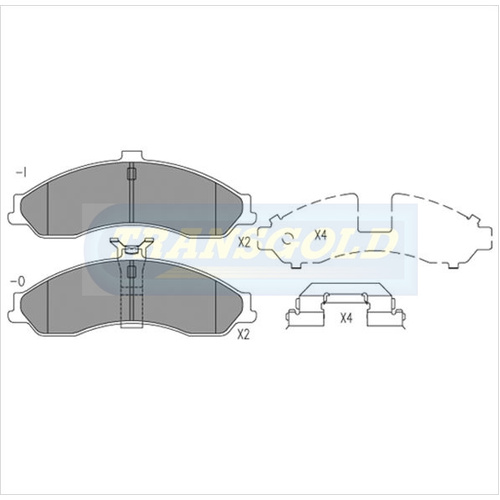 Front Brake Disc Pads TG1331N DB1331