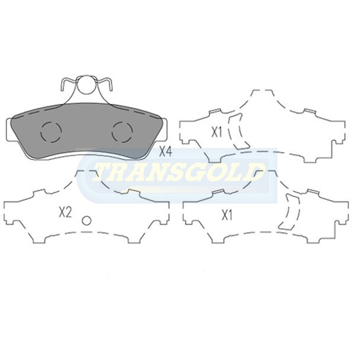 Rear Brake Disc Pads TG1332N DB1332