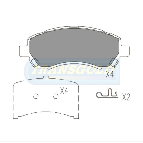 Front Brake Disc Pads TG1363N DB1363