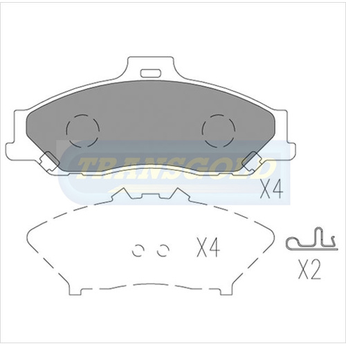 Front Brake Disc Pads TG1366N DB1366