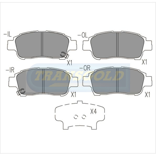 Front Brake Disc Pads TG1378N DB1378