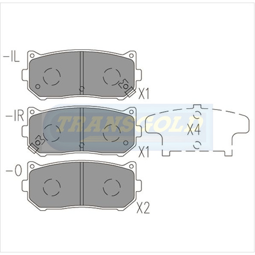 Rear Brake Disc Pads TG1466N DB1466