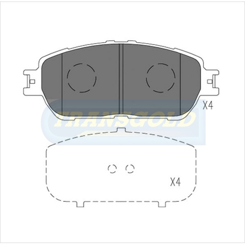 Front Brake Disc Pads TG1519N DB1519