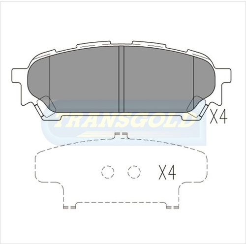 Rear Brake Disc Pads TG1672N DB1672