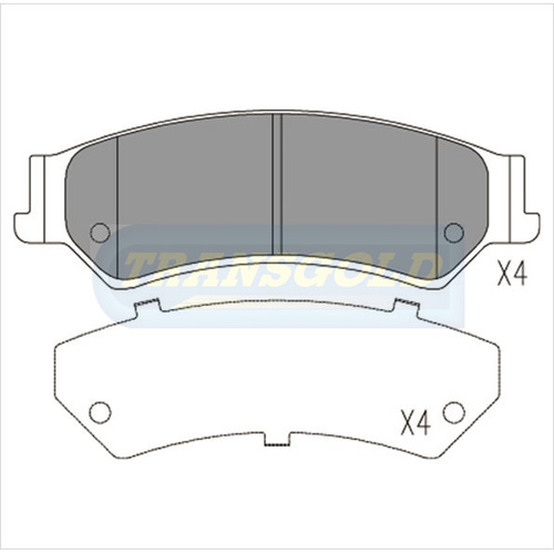 Rear Brake Disc Pads TG1675N DB1675