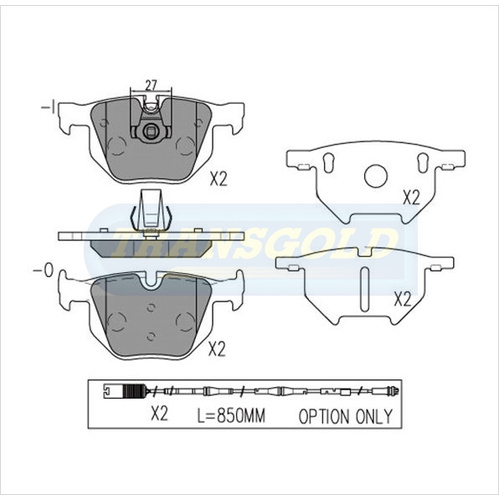 Rear Brake Disc Pads TG1694N DB1694