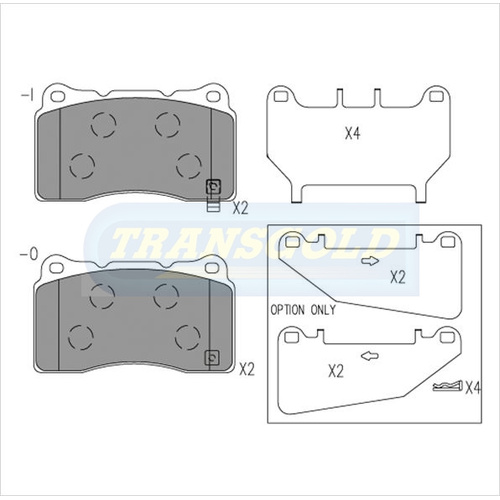 Front Brake Disc Pads TG1695N DB1695