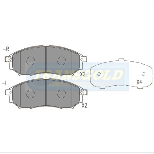 Front Brake Disc Pads TG1696N DB1696