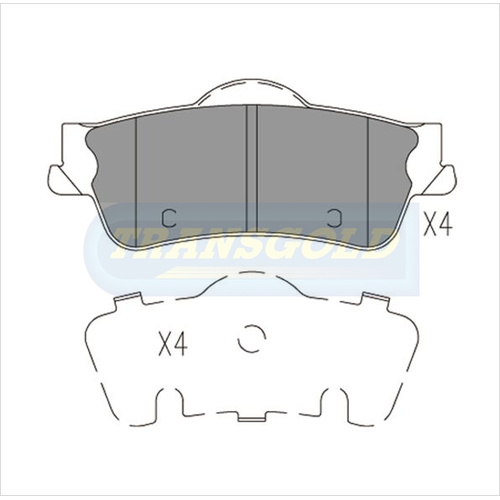 Rear Brake Disc Pads TG1766N DB1766