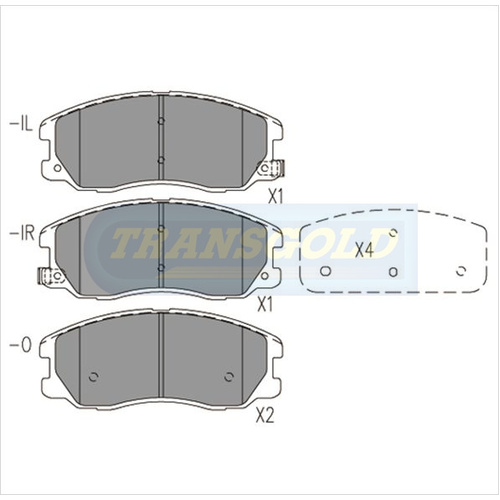 Front Brake Disc Pads TG1850N DB1850