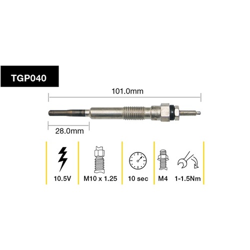 Tridon Glow Plug (1) TGP040
