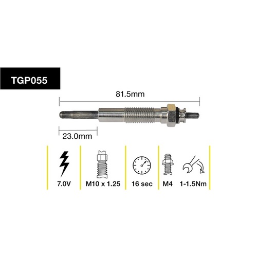Tridon Glow Plug (1) TGP055