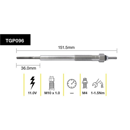 Tridon Glow Plug (1) TGP096