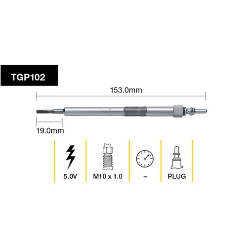 Tridon Glow Plug (1) TGP102