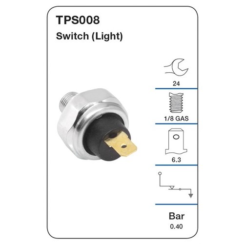 Tridon Oil Pressure Switch (Light) (TPS008 b)