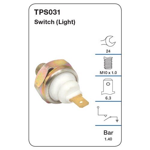 Tridon Oil Pressure Switch (light) TPS031