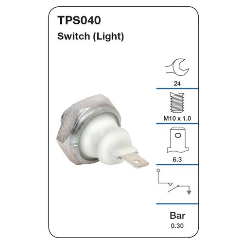 Tridon Oil Pressure Switch (light) TPS040