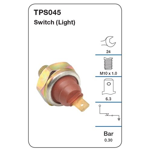 Tridon Oil Pressure Switch (light) TPS045