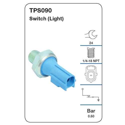 Tridon Oil Pressure Switch (light) TPS090