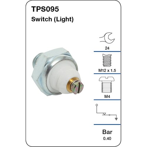 Tridon Oil Pressure Switch (light) TPS095