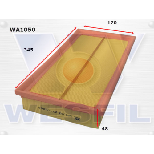Wesfil Cooper Air Filter Wa1050 A1719/A1722