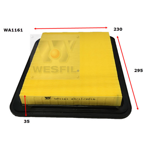 Wesfil Cooper Air Filter Wa1161 A1475
