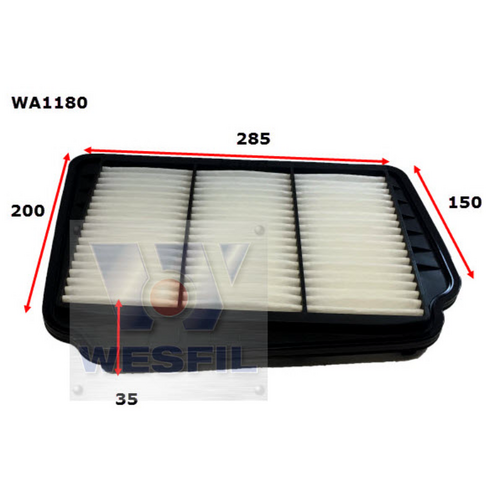 Wesfil Cooper Air Filter Wa1180 A1517