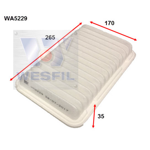 Wesfil Cooper Air Filter A1806 WA5229