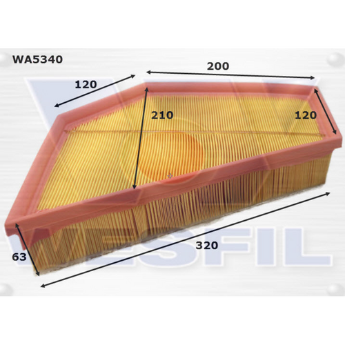 Wesfil Cooper Air Filter Wa5340 A1816