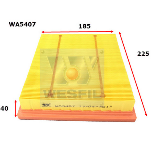 Wesfil Cooper Air Filter Wa5407