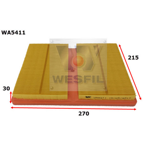 Wesfil Cooper Air Filter Wa5411 A1935