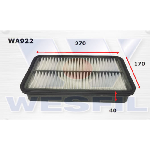 Wesfil Cooper Air Filter Wa922 A1268