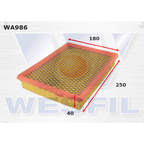 Wesfil Cooper Air Filter A1316 WA986