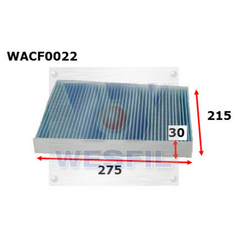 Wesfil Cooper Cabin Filter Wacf0022 Rca112P