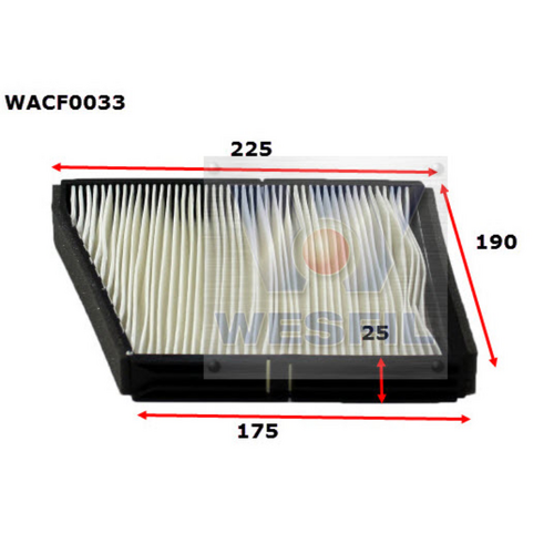 Wesfil Cooper Cabin Filter WACF0033