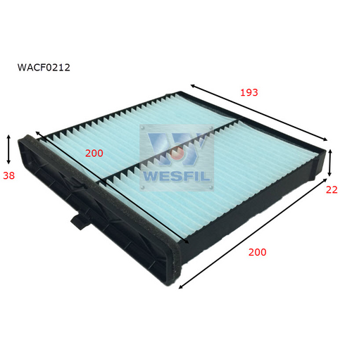 Wesfil Cooper Cabin Filter WACF0212 RCA323P