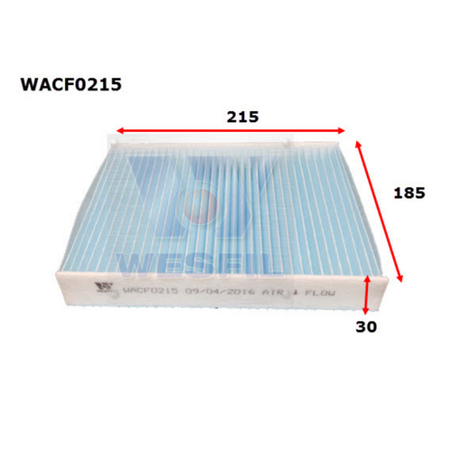 Wesfil Cooper Cabin Filter Wacf0215 RCA333P/RCA378C