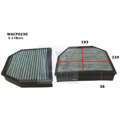Wesfil Cooper Cabin Filter WACF0230 RCA374C