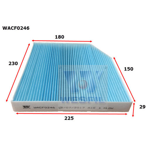 Wesfil Cooper Cabin Filter WACF0246 RCA377P