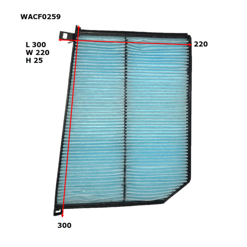 Wesfil Cooper Cabin Filter WACF0259 RCA276P