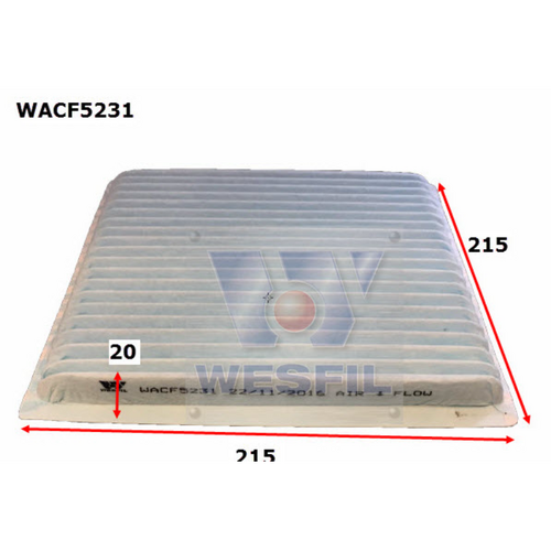 Wesfil Cooper Cabin Filter WACF5231 RCA104P