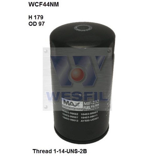 Nippon Max Diesel Fuel Filter Wcf44Nm Z51