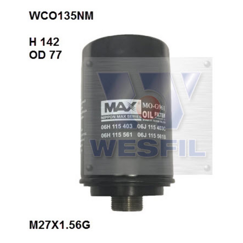 Nippon Max Oil Filter Wco135Nm Z793