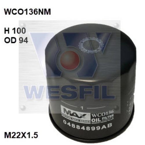 Nippon Max Engine Oil Filter WCO136NM