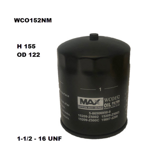 Nippon Max Oil Filter Z955 WCO152NM