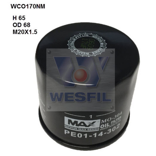 Nippon Max Oil Filter WCO170NM