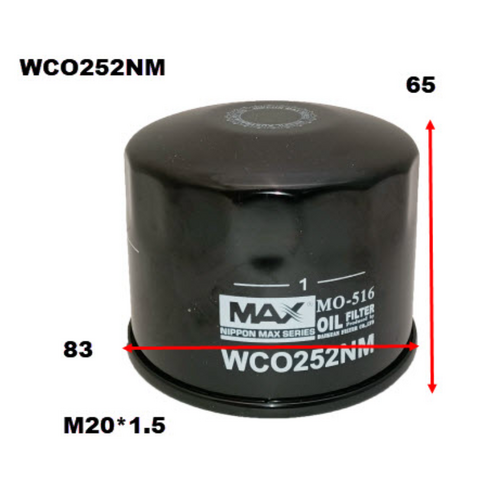 Nippon Max Engine Oil Filter WCO252NM Z1083