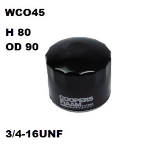Wesfil Cooper Engine Oil Filter WCO45